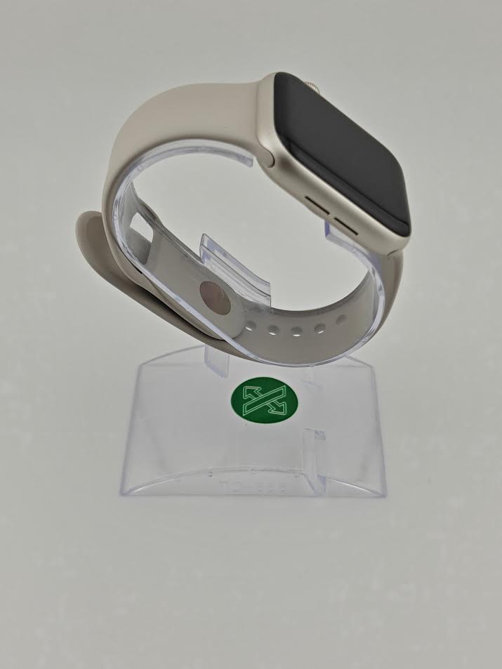 Apple Watch SE 2nd Gen 44mm Starlight Aluminum Case with Starlight Sport Band A2723 GPS Only MNTD3LL/A