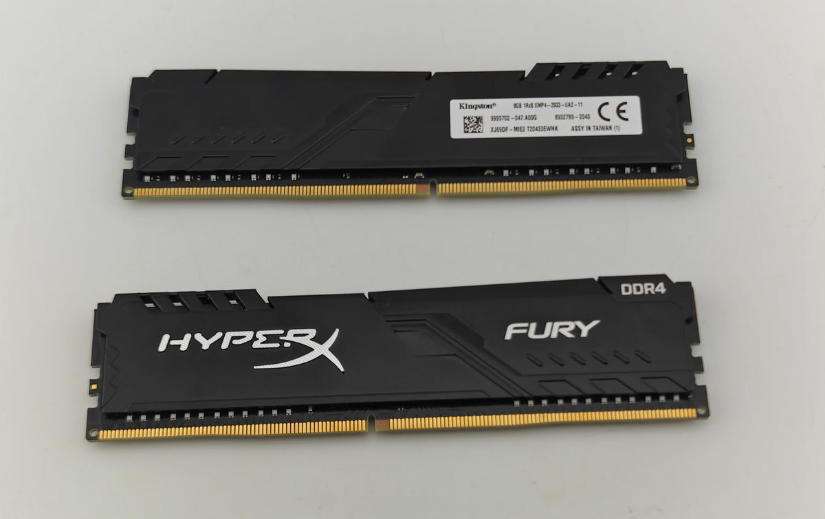 Kingston Fury 16GB (2x8GB) RAM DDR4 2933MHz 8GB 1Rx8 XMP4-2933-UA2-11 Black 1Rx8 XMP4-2933-UA2-11 Excellent