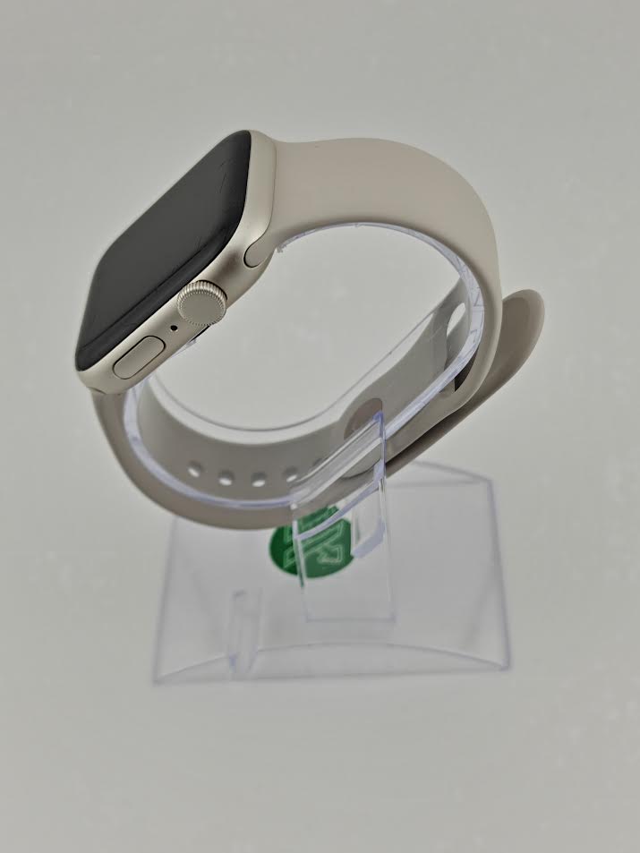 Apple Watch SE 2nd Gen 44mm Starlight Aluminum Case with Starlight Sport Band A2723 GPS Only MNTD3LL/A