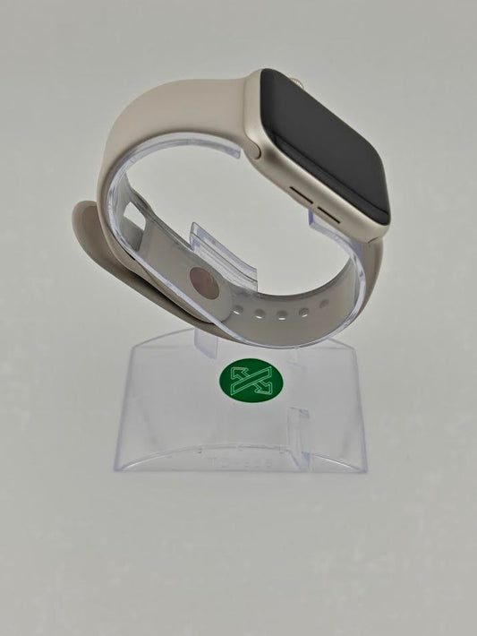 Apple Watch SE 2nd Gen 44mm Starlight Aluminum Case with Starlight Sport Band A2723 GPS Only MNTD3LL/A