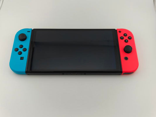 Nintendo Switch OLED 64GB Neon Red and Neon Blue Excellent
