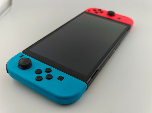 Nintendo Switch OLED 64GB Neon Red and Neon Blue Excellent