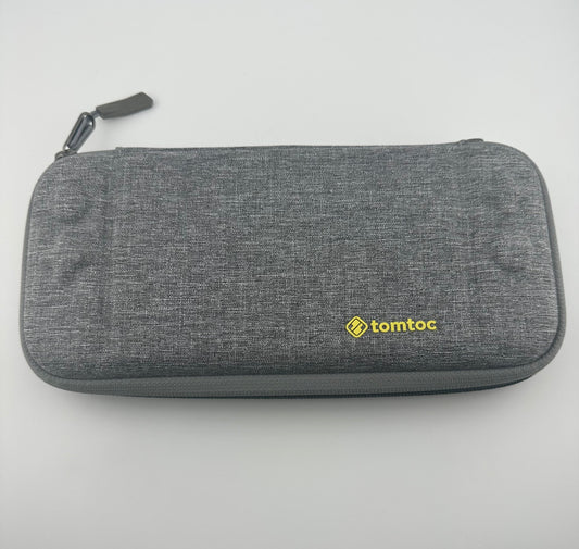 tomtoc Gray Padded Canvas Carrying Case for Nintendo Switch Console