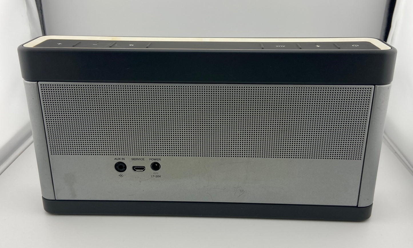Bose SoundLink Bluetooth Speaker III Silver Gray Used Fair