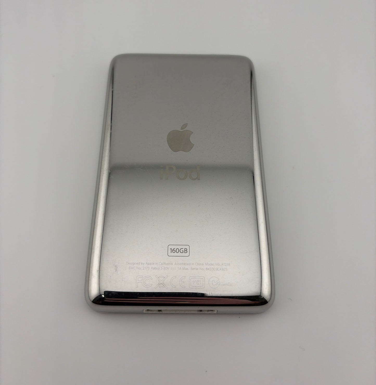 Apple iPod Classic 7th Generation 160GB Silver A1238 MC293LL/A Used