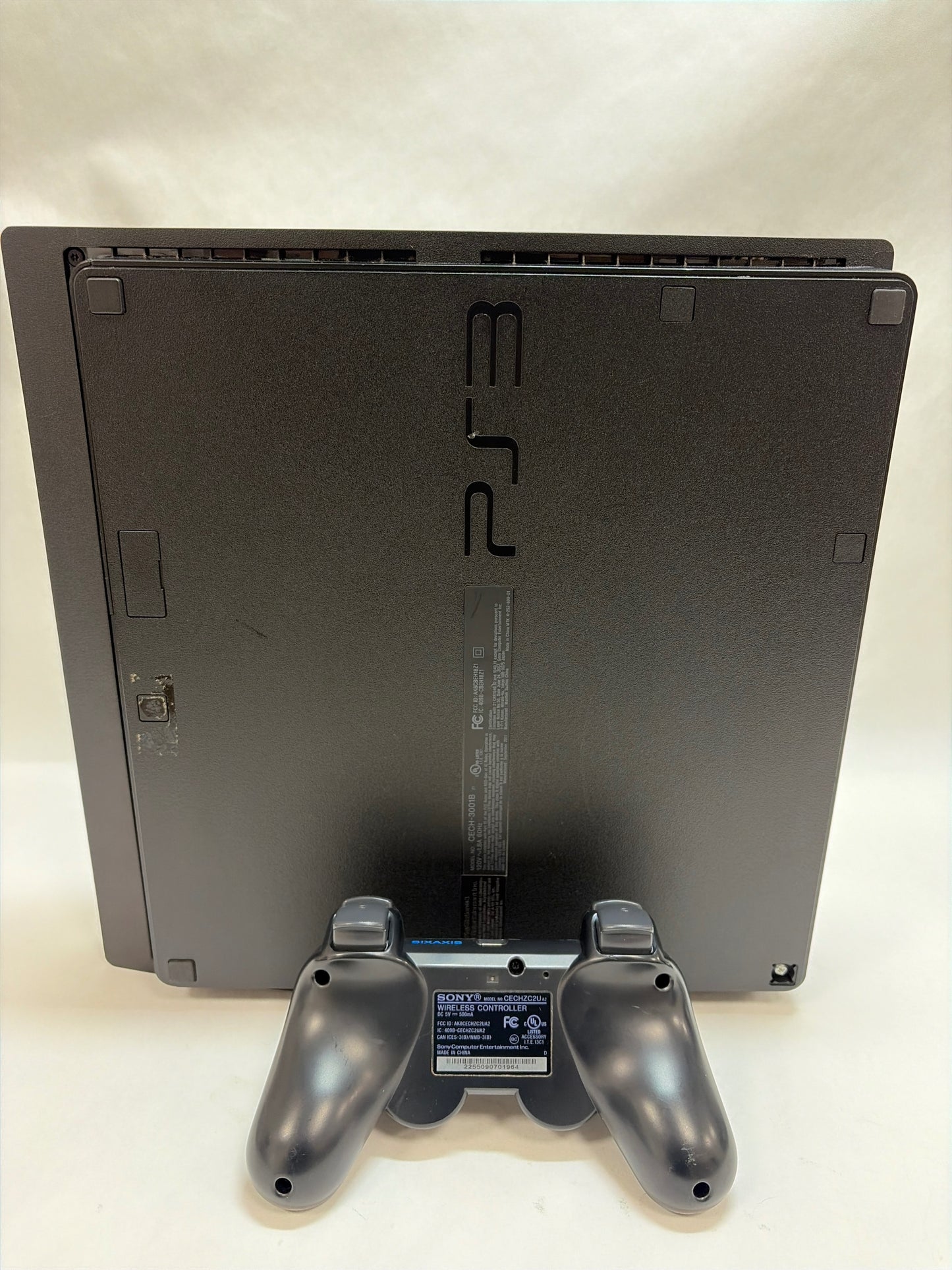 Sony Playstation 3 Slim 500GB PS3 Console Black CECH-3001B Good