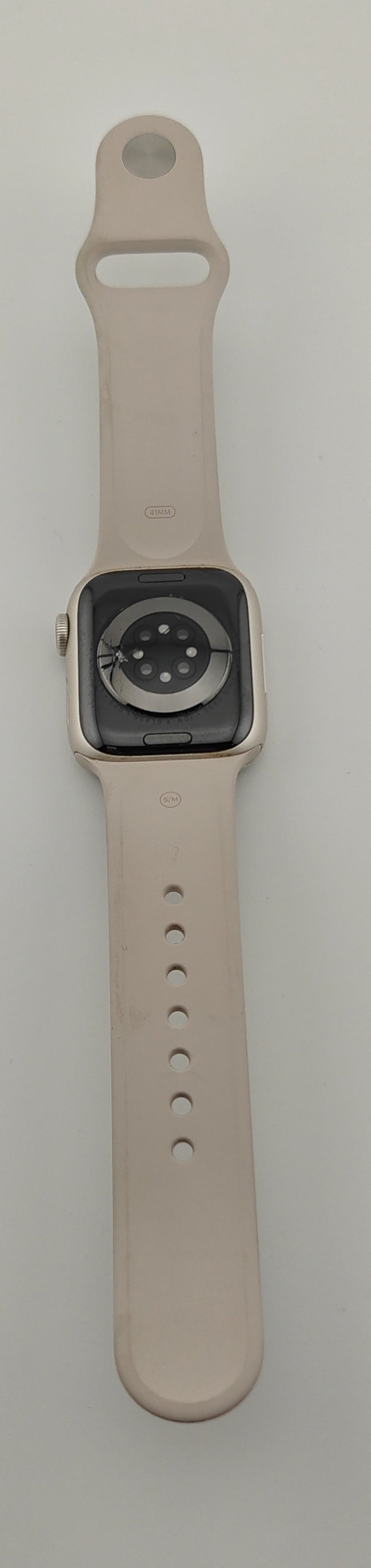 Apple Watch Series 7 41mm Starlight Aluminum Sport Band A2475 GPS Cellular