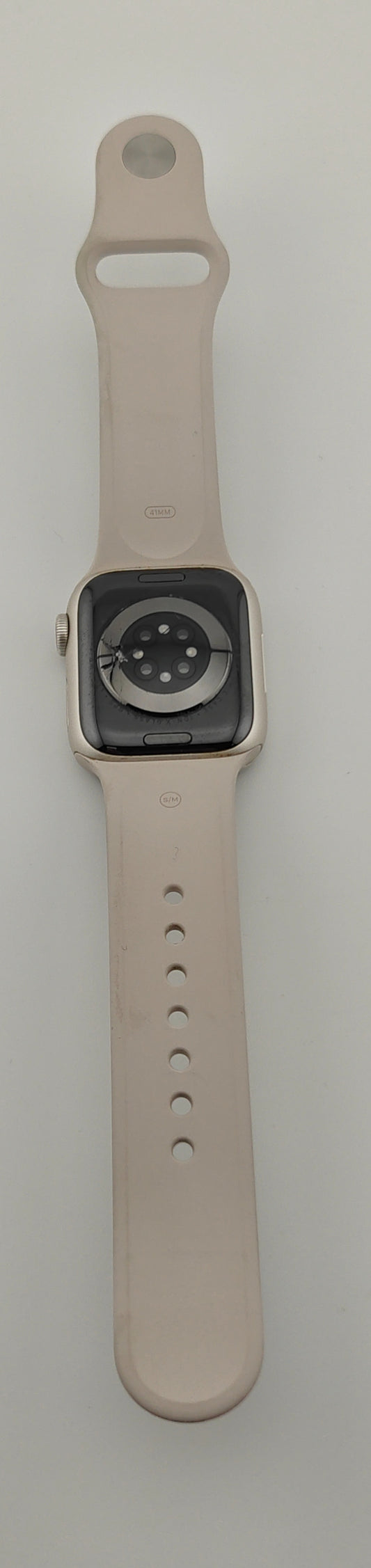 Apple Watch Series 7 41mm Starlight Aluminum Sport Band A2475 GPS Cellular