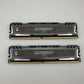 Micron Ballistix Sport 8GB (2 x 4GB) DDR4 2666MHz RAM Silver BLS4G4D26BFSB.8FB Excellent