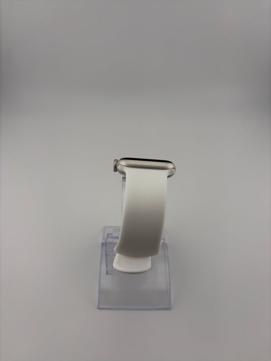 Apple Watch SE 2nd Gen 40mm Starlight Aluminum Case with White Sport Band A2722 GPS Only