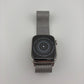 Apple Watch Series 7 41mm Silver Stainless Steel Case with Milanese Loop A2475 GPS Cellular Very Good