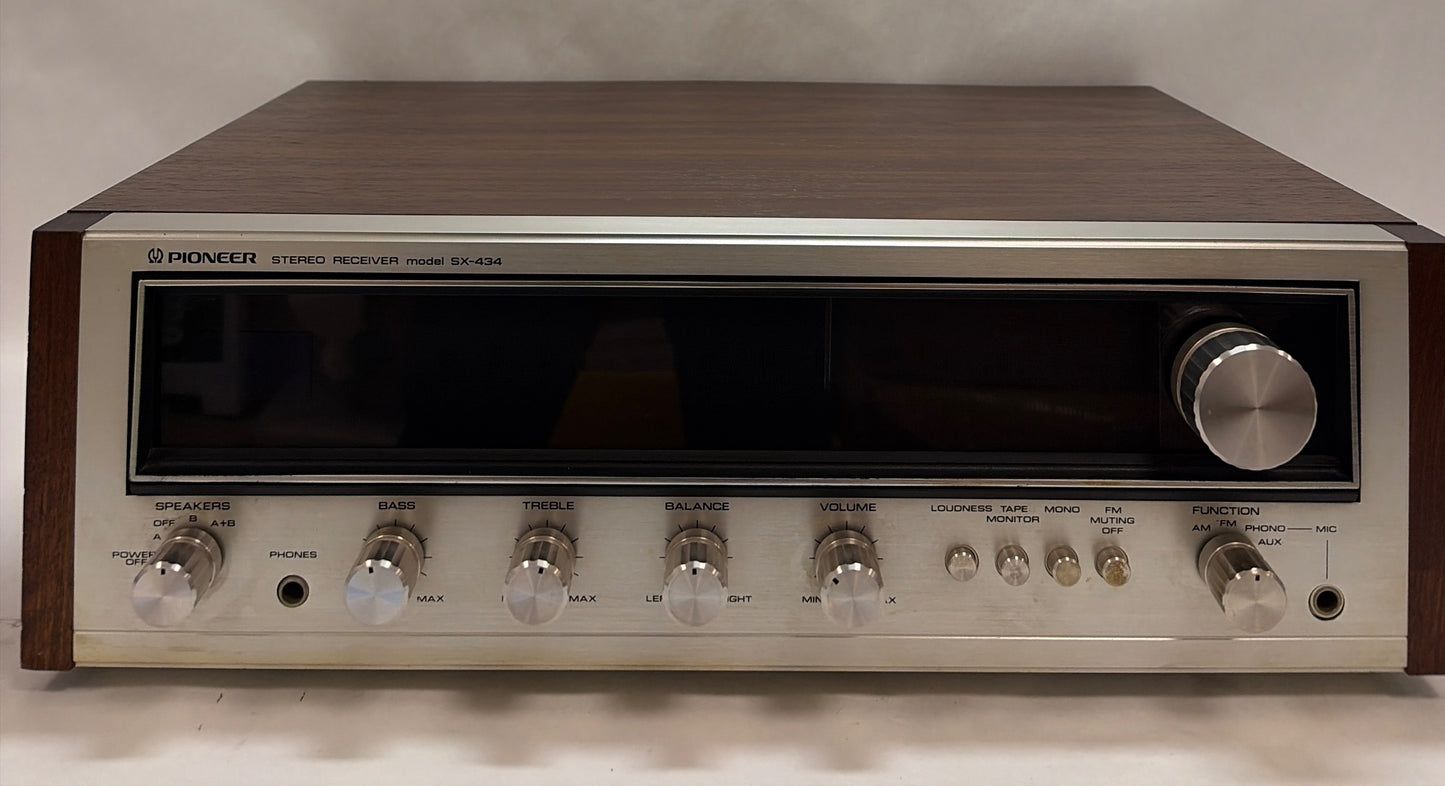 Pioneer SX-434 Stereo FM/AM Receiver Wood SX-434 Other Defect