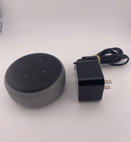 Amazon Echo Dot 3rd Generation Speaker Heather Gray Excellent