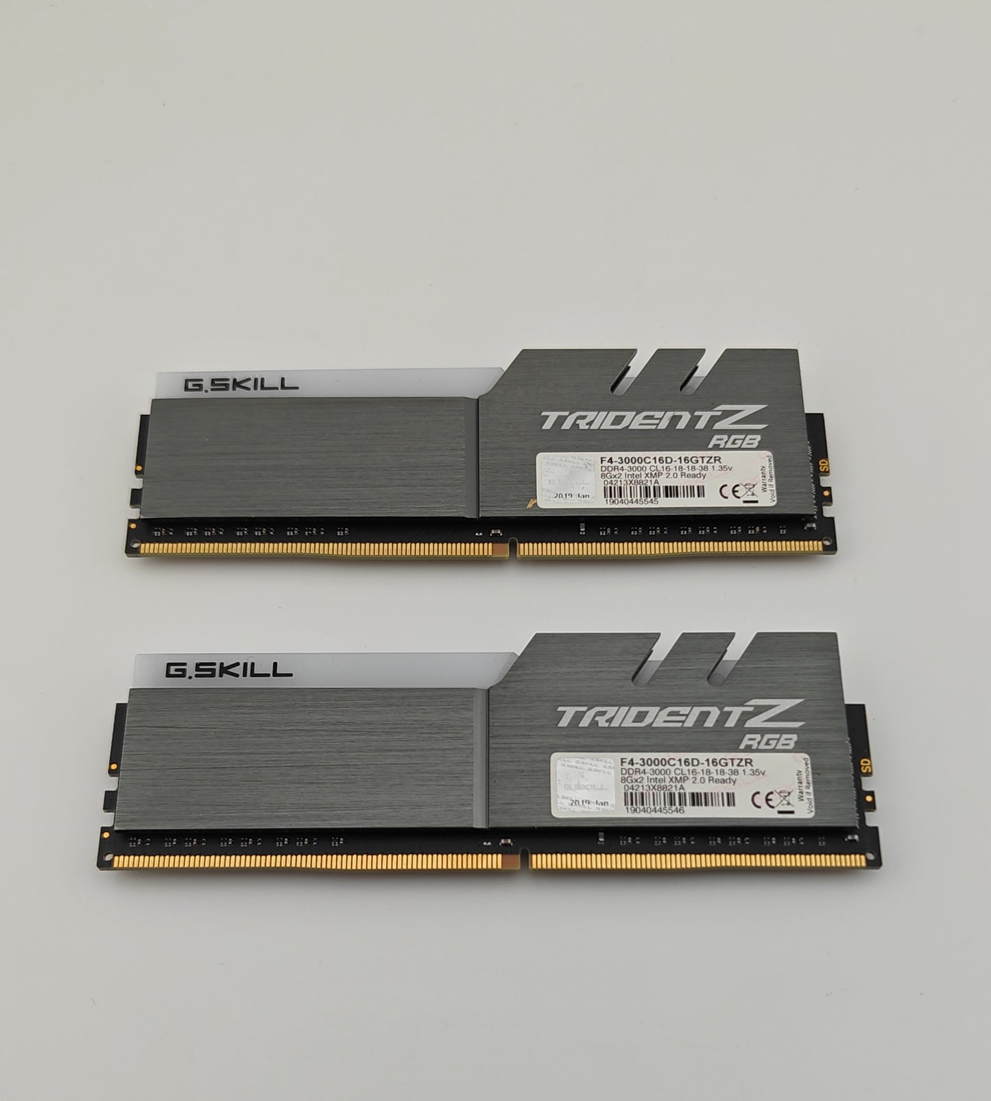 G.SKILL TridentZ RGB 16GB (2 x 8GB) RAM DDR4 3000 (PC4 24000) Memory F4-3000C16D-16GTZR