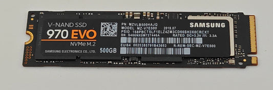 Samsung 970 EVO SSD 500gb MZ-V7E500 NVMe M.2 Internal Solid State Drive