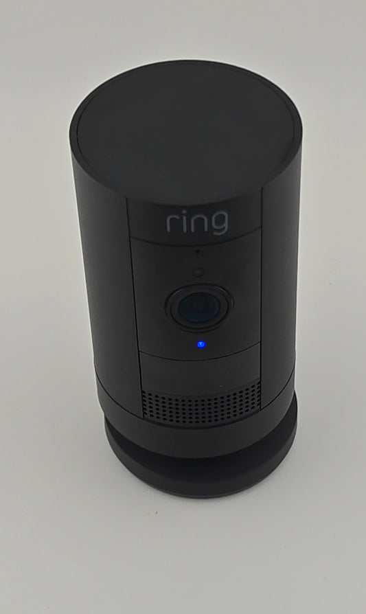 Ring Stick Up Cam Black Outdoor Wireless Battery Security Camera