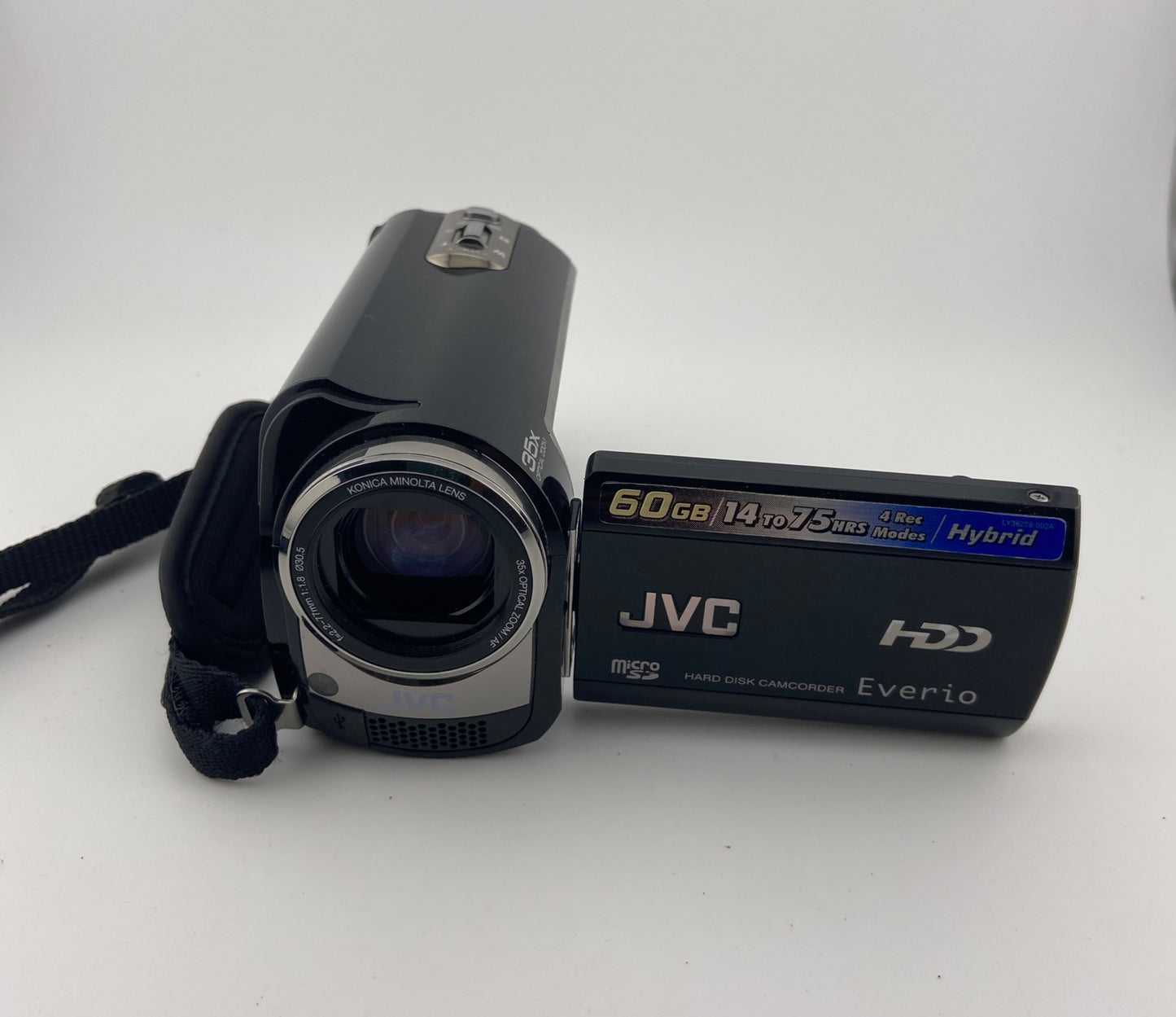 JVC Everio GZ-MG365BU Hybrid Camcorder Black Excellent