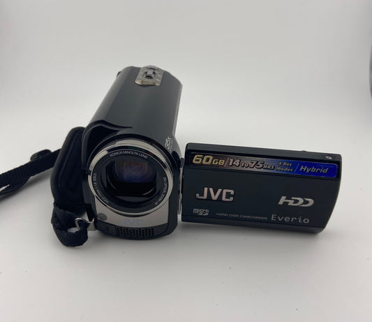 JVC Everio GZ-MG365BU Hybrid Camcorder Black Excellent