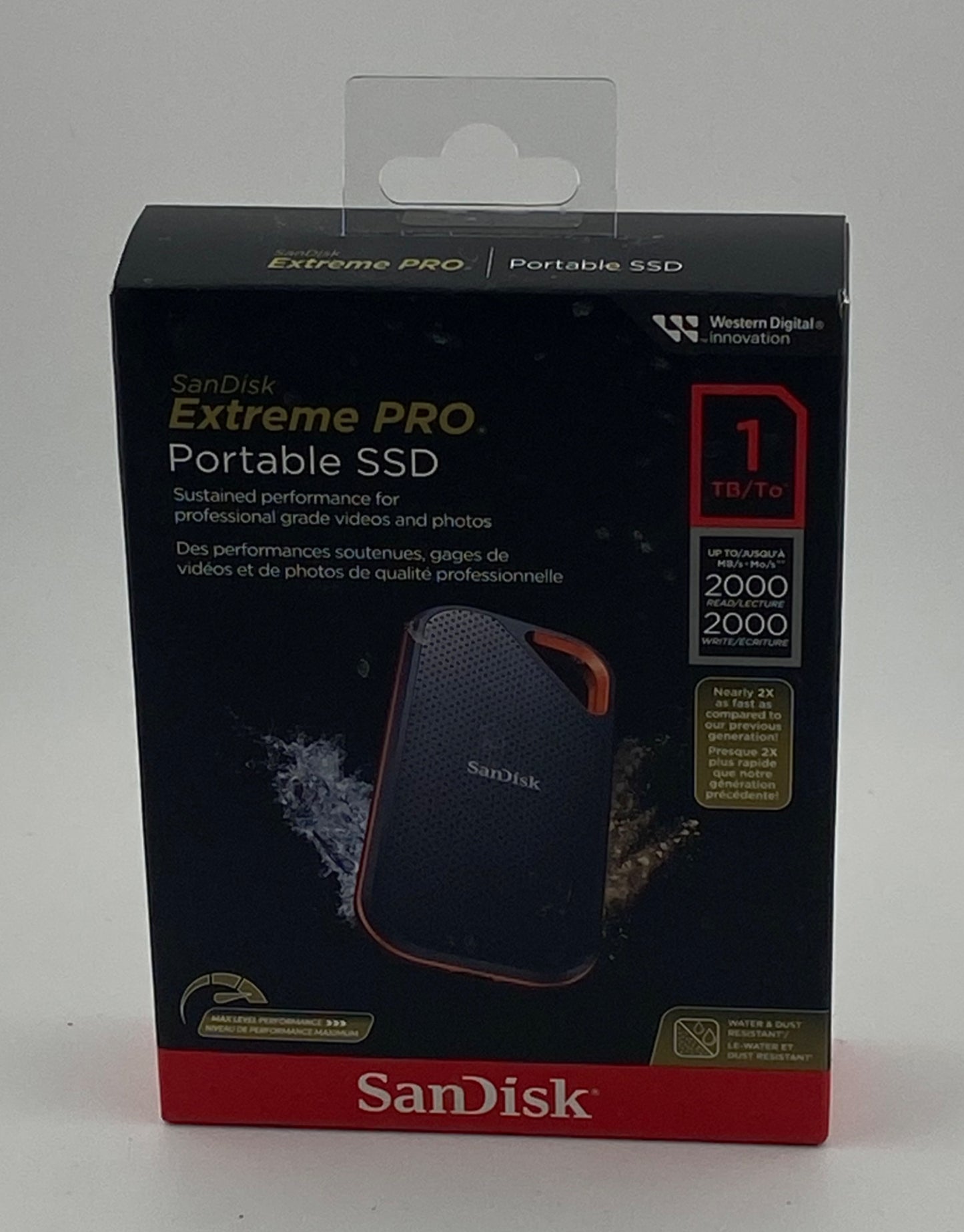 Sandisk Extreme Pro Portable SSD 1TB Black New