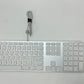 Apple Wired USB Keyboard A1243 and Apple Wired Mouse A1152 Combo White Good