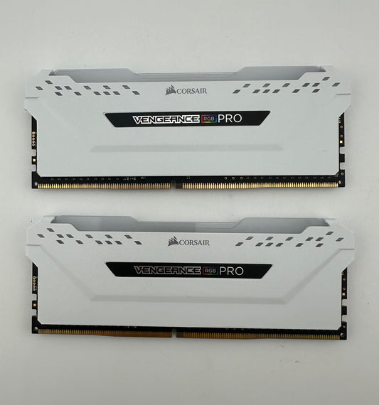 Corsair Vengeance RGB Pro DDR4 16GB (2 X 8GB) 3200MHz CMW16GX4M2C3200C16W White CMW16GX4M2C3200C16W Excellent
