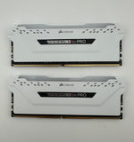 Corsair Vengeance RGB Pro DDR4 16GB (2 X 8GB) 3200MHz CMW16GX4M2C3200C16W White CMW16GX4M2C3200C16W Excellent