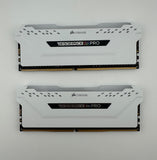 Corsair Vengeance RGB Pro DDR4 16GB (2 X 8GB) 3200MHz CMW16GX4M2C3200C16W White CMW16GX4M2C3200C16W Excellent