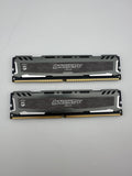 Micron Ballistix Sport 8GB (2 x 4GB) DDR4 2400MHz RAM Silver BLS4G4D240FSB.8FBD Excellent
