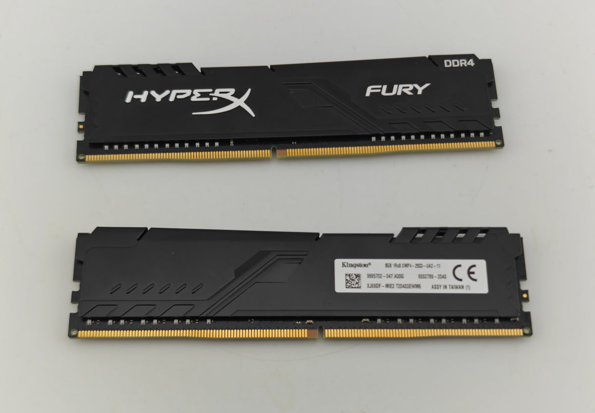 Kingston Fury 16GB (2x8GB) RAM DDR4 2933MHz 8GB 1Rx8 XMP4-2933-UA2-11 Black 1Rx8 XMP4-2933-UA2-11 Excellent