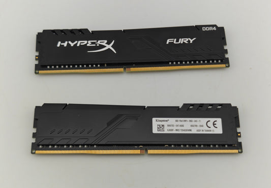 Kingston Fury 16GB (2x8GB) RAM DDR4 2933MHz 8GB 1Rx8 XMP4-2933-UA2-11 Black 1Rx8 XMP4-2933-UA2-11 Excellent