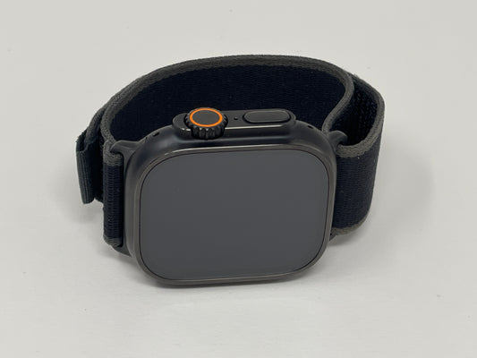 Apple Watch Ultra 2 49MM Black Titanium Case With Black Trail Loop A2986 GPS Cellular