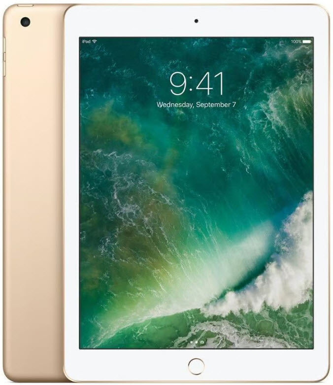 iPad 5th Generation 9.7in 128GB Gold (WiFi) Refurbished Used