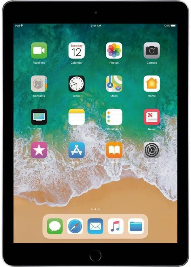 iPad 5th Generation 9.7in 32GB Space Gray (Unlocked Cellular + WiFi) - The BuyBackWorld Store