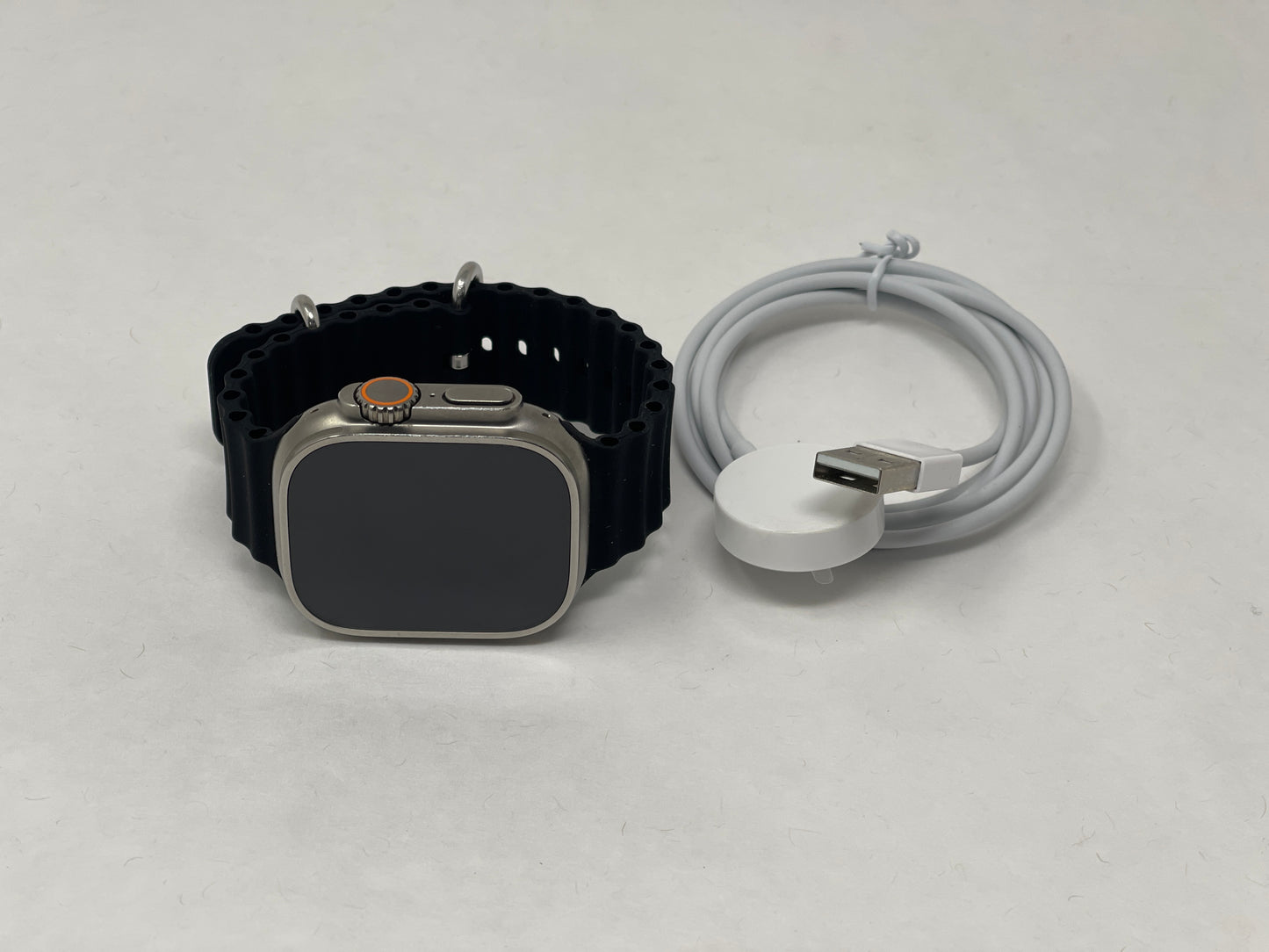 Apple Watch Ultra Titanium Case With Midnight Ocean Band 49MM A2622 Very Good