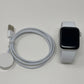 Apple Watch SE 2nd Gen 40mm Silver Aluminum Case with White Sport Band A2726 GPS Cellular