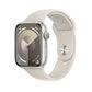 Apple Watch Series 9 45mm Silver Aluminum Case With Light Blush Sport Band GPS Only A2980
