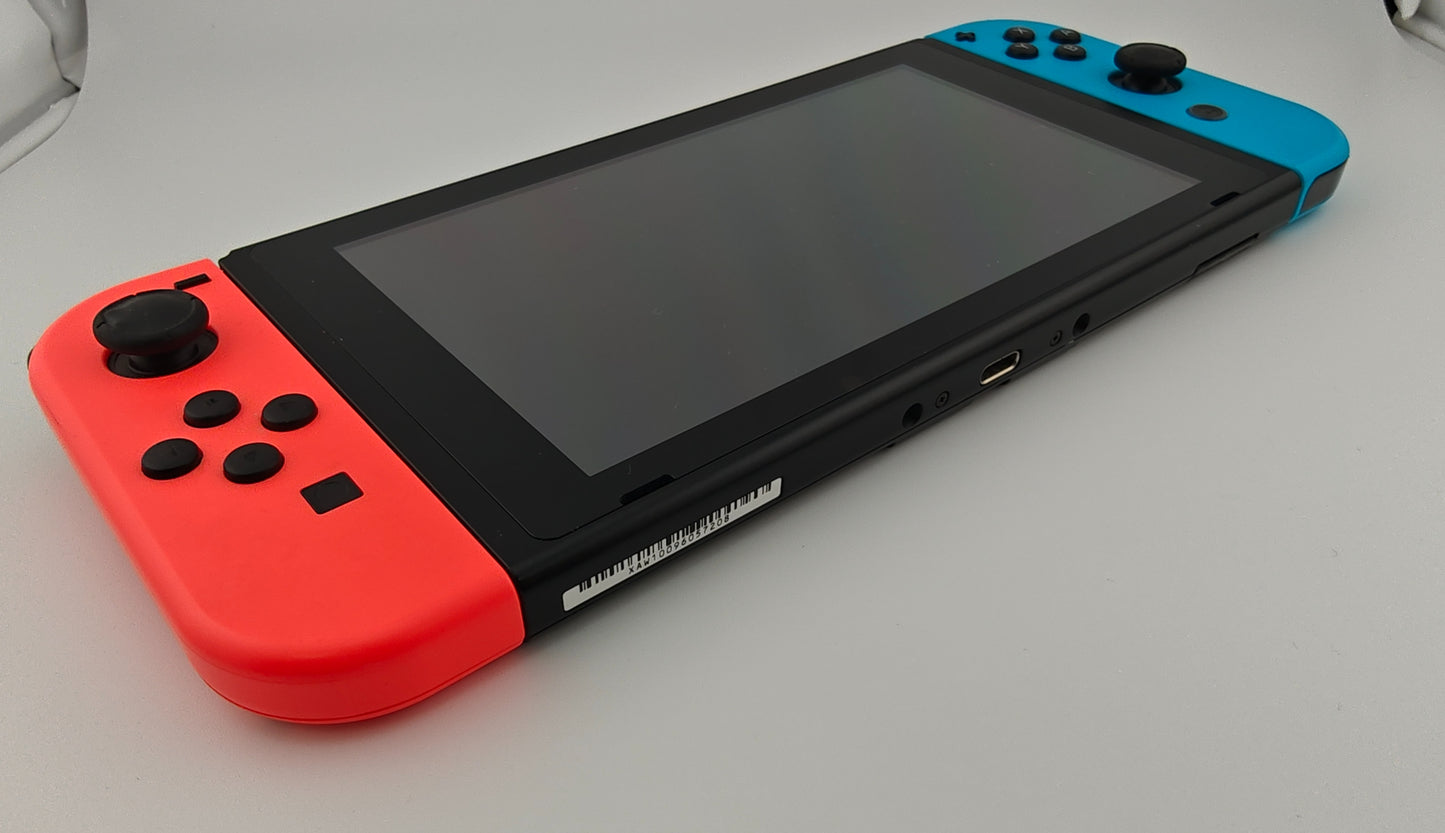 Nintendo Switch 1st Gen with Neon Red Blue Joy-Con HAC-001 New