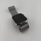 Apple Watch Series 7 41mm Silver Stainless Steel Case with Milanese Loop A2475 GPS Cellular Very Good