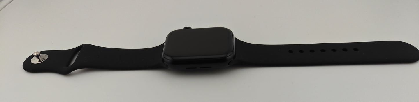 Apple Watch SE 2nd Gen 44mm Midnight Aluminum Case with Black Band A2723 GPS Only