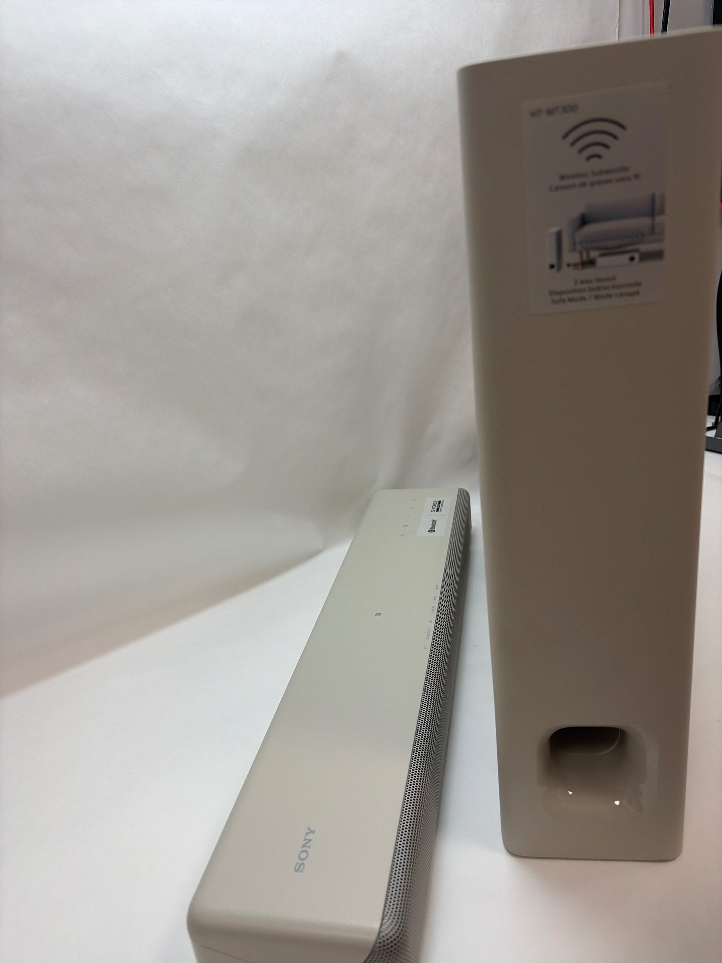 Sony HT-MT300 Mini sound bar with wireless subwoofer and Bluetooth White