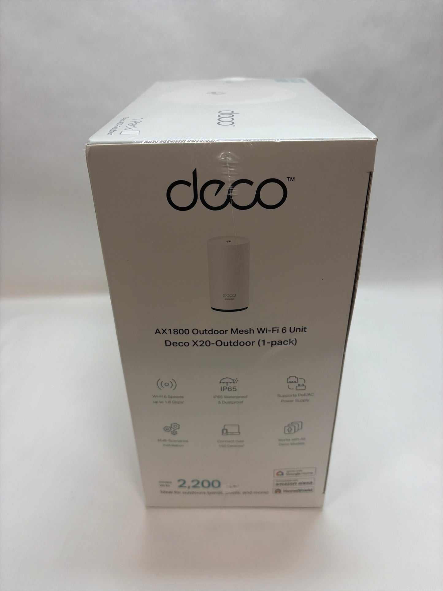 TP Link Deco X20-Outdoor AX1800 Outdoor / Indoor Home Mesh WiFi 6 Unit White