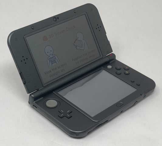 Nintendo New 3DS XL Handheld Console RED-001 Black  Good
