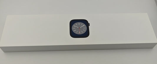 Apple Watch Series 8 45mm Aluminum Case with Apple Storm Blue Sport Loop A2771 GPS Only New Midnight MNP83LL/A New Sealed