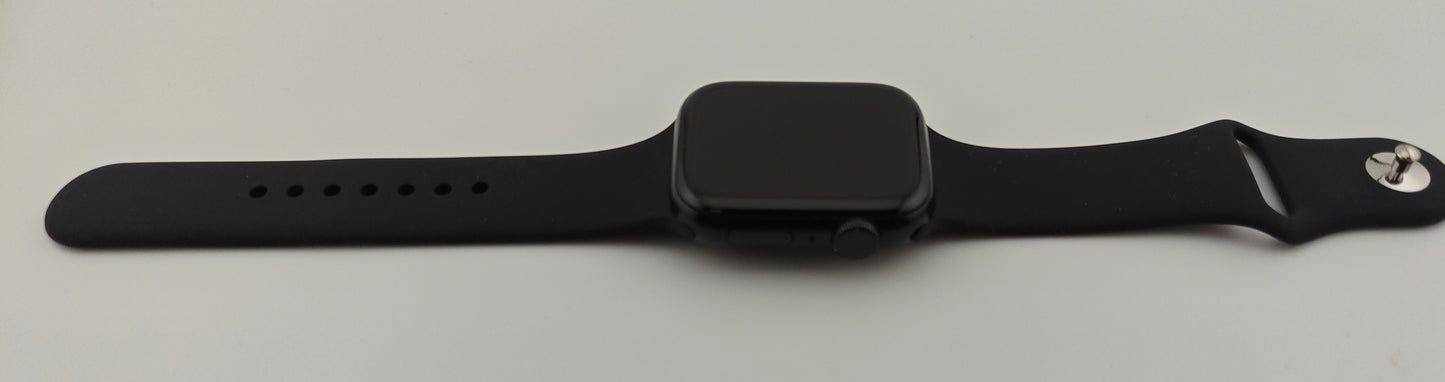 Apple Watch SE 2nd Gen 44mm Midnight Aluminum Case with Black Band A2723 GPS Only