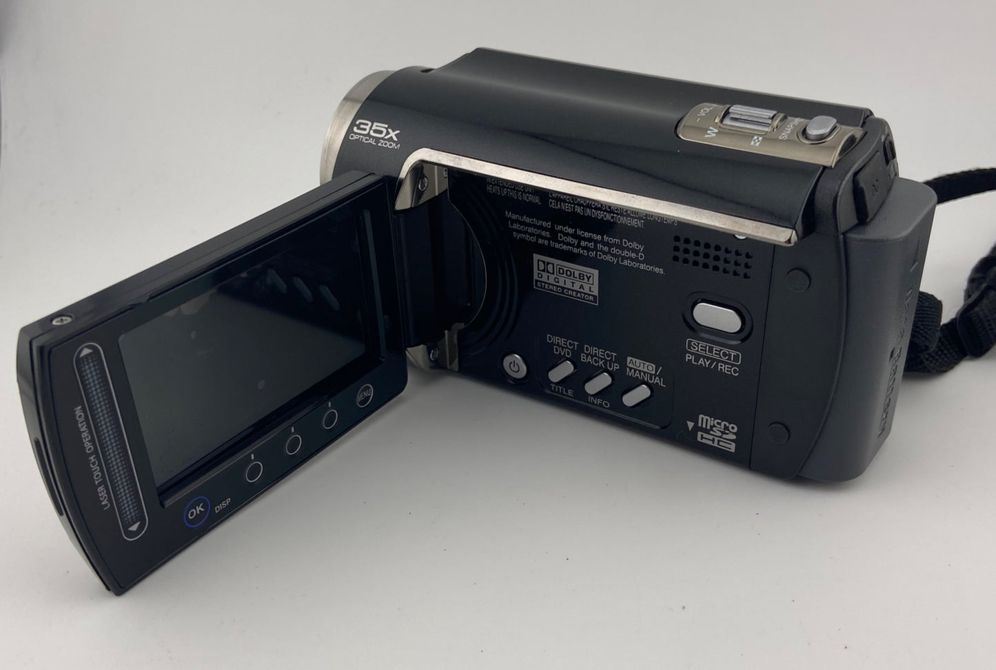 JVC Everio GZ-MG365BU Hybrid Camcorder Black Excellent