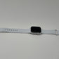 Apple Watch SE 2nd Gen 40mm Silver Aluminum Case with White Sport Band A2726 GPS Cellular