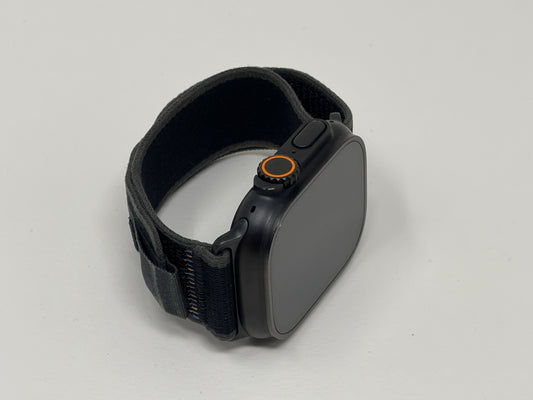 Apple Watch Ultra 2 49MM Black Titanium Case With Black Trail Loop A2986 GPS Cellular