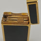 S.T. Dupont Ligne 2 Lacquered Lighter Black & Gold Cigar Lighter